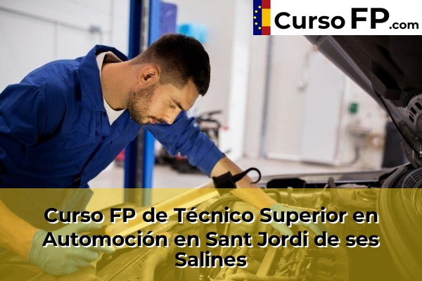 Curso FP de Técnico Superior en Automoción en Sant Jordi