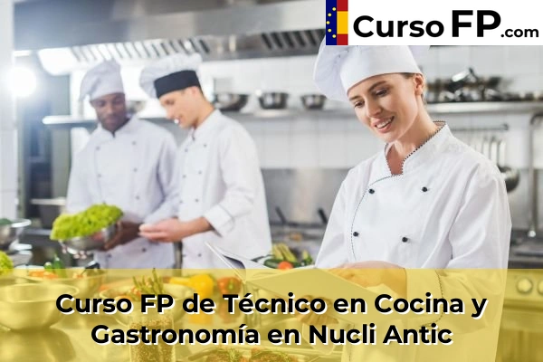 Curso FP de Técnico en Cocina y Gastronomía en Nucli Antic