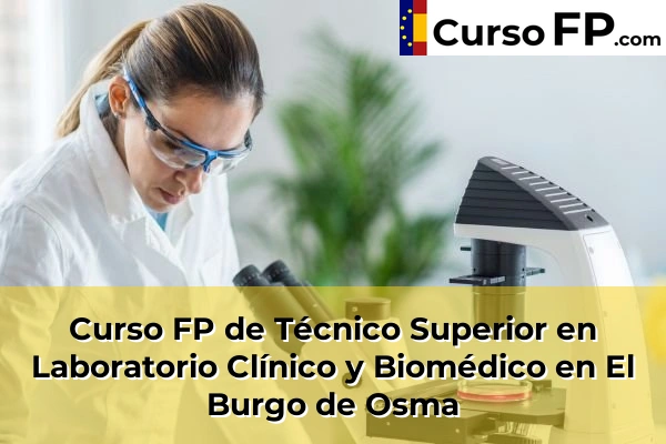Curso FP de Técnico Superior en Laboratorio Clínico y Biomédico en la provincia de Soria 3 Curso FP de Técnico Superior en Laboratorio Clínico y Biomédico en El Burgo de Osma